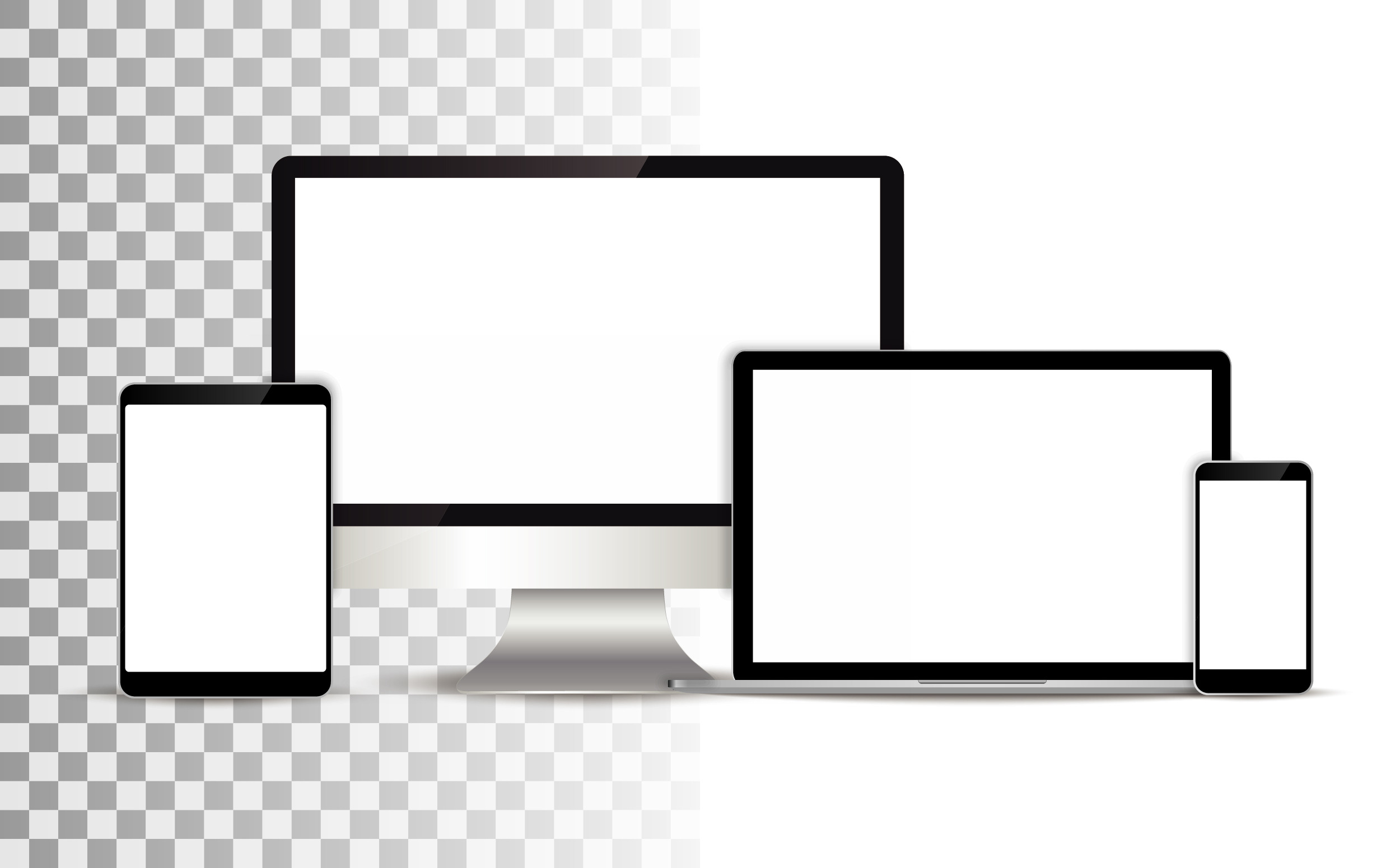 Electronic Realistic Set Of Monitor by Drum-Magic | Creative Market