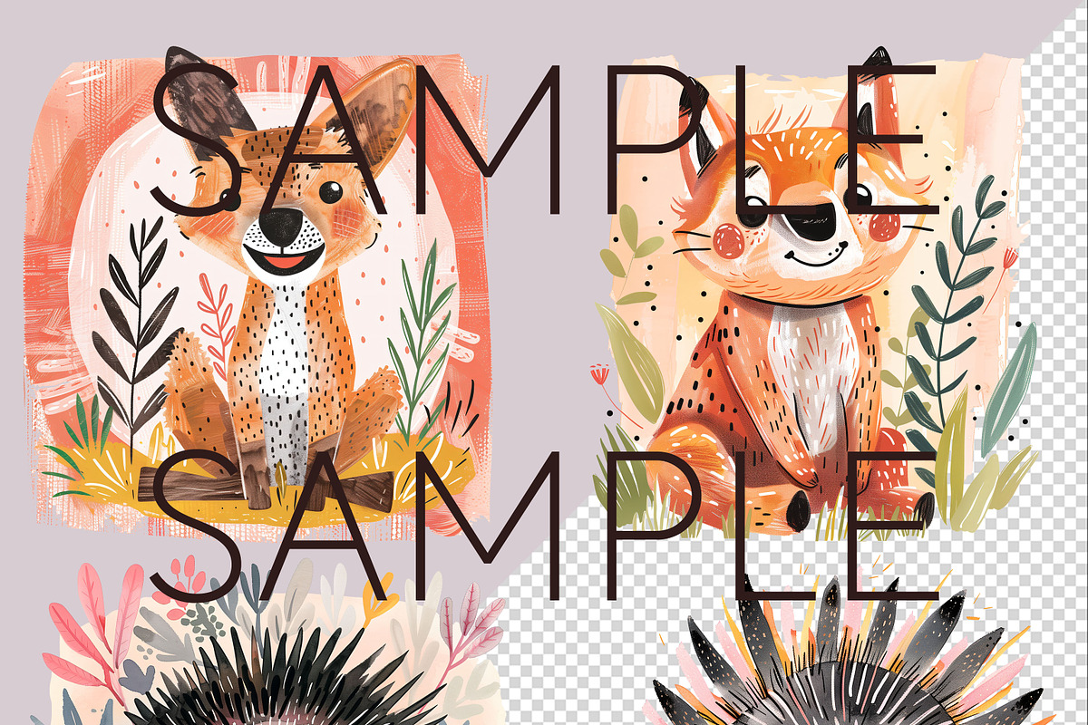 Cute Australian Animal Clipart PNG, an Animal Illustration by Pawcasso's Portraits (Photo 5 of 7)