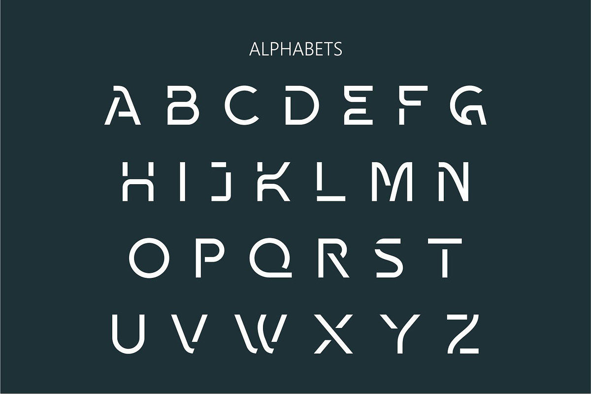 Dzruik Futuristic Logo Font, a Sans Serif Font by WhymoreArt (Photo 9 of 10)