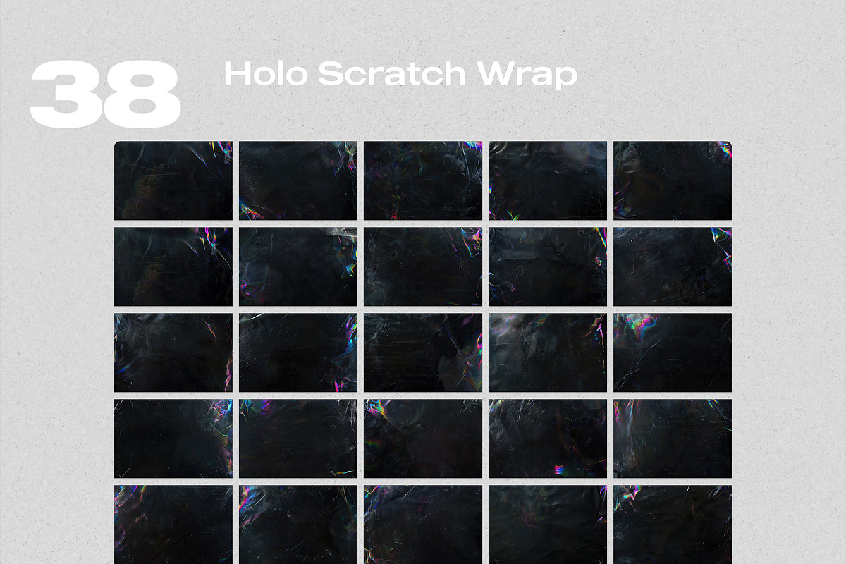 Holo Scratch Wrap Effect Overlays, a Brushes & More by PhotoSpirit (Photo 8 of 8)