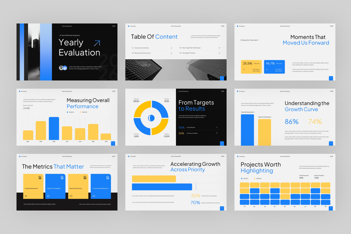 Yearly Evaluation Keynote, a Presentation Template by Loin Studio (Photo 3 of 4)