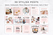 Instagram Posts for Canva | Blush, a Social Media Template by Thirty One Palms Studio (Thumbnail 3 of 8)