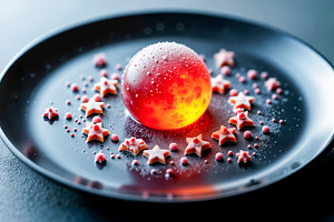 Gourmet galaxy dessert, a Photo by rarrarorro