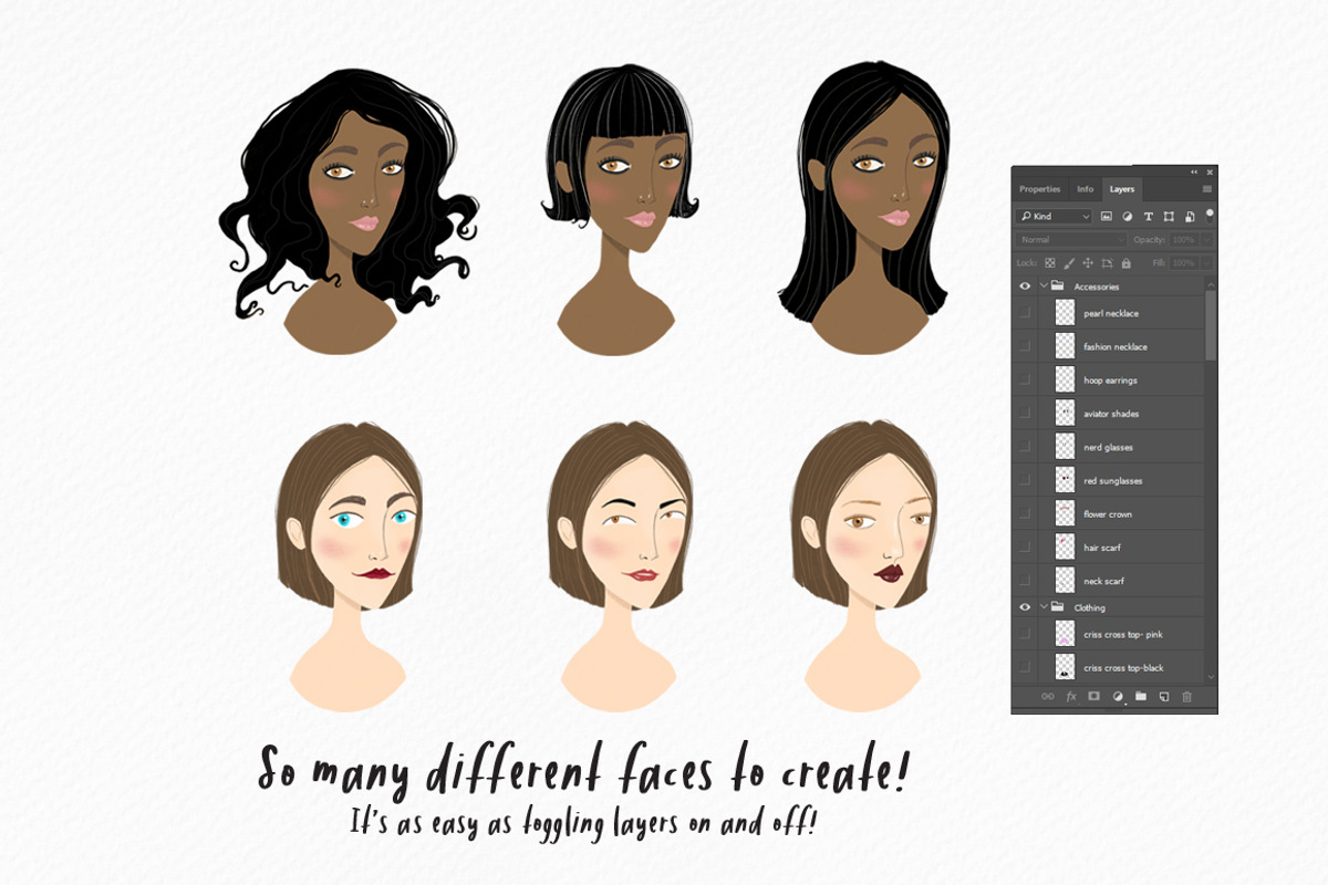FaceBox Portrait Creator, a Person Illustration by Shelly Laslo Illustration (Photo 3 of 5)