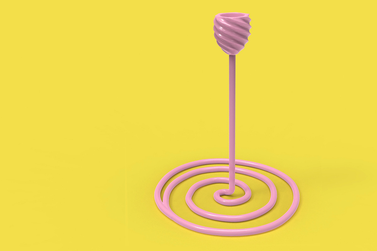 Spiral 3D Printing Candle Holder, an Object 3D Model by Kseniya-Omega (Photo 2 of 5)