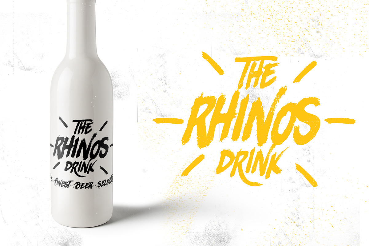Rhinos Rocks +Swashes, a Serif Font by LeoSupply.co (Photo 4 of 6)