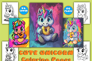 190 Cute Unicorn Coloring Pages