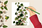Watercolor Animals Garden Clipart, an Illustration by DreamCafeArt (Thumbnail 6 of 6)