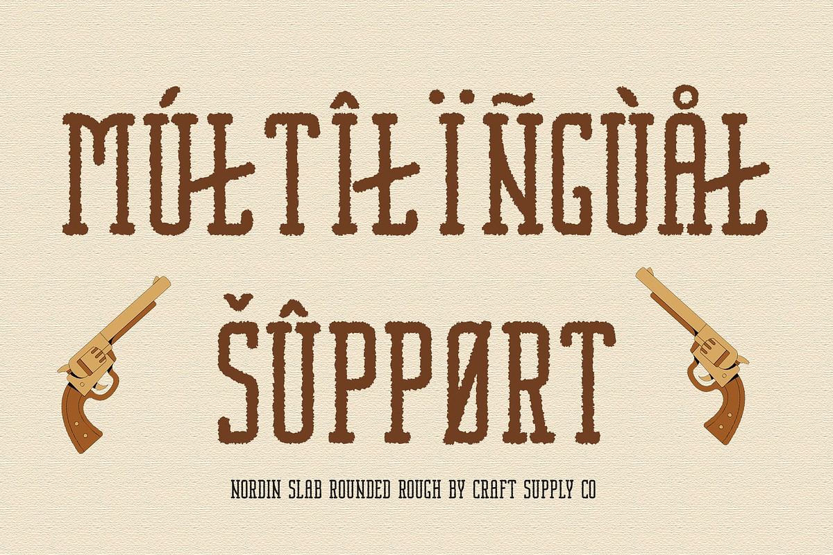 Nordin Slab Rounded Rough, a Slab Serif Font by Craft Supply Co. (Photo 6 of 8)
