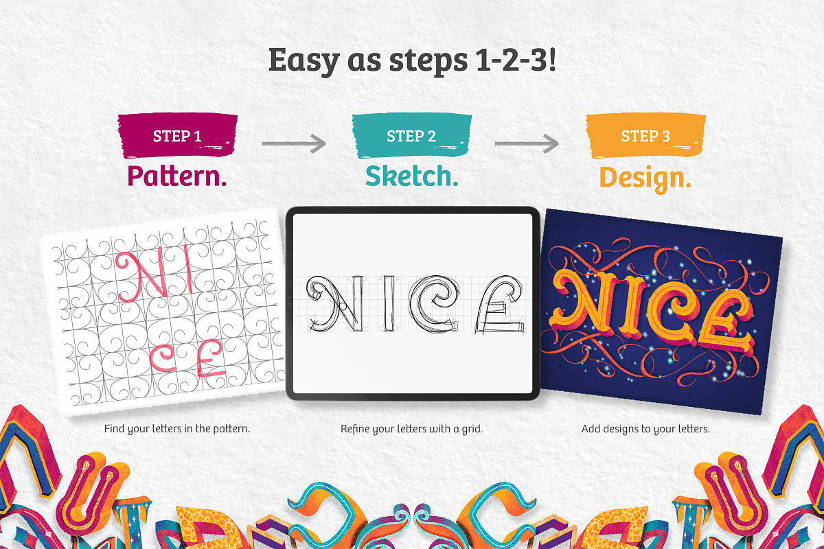 Inspired Lettering Creative Builder, a Brush Add-On by Nico-Ng (Photo 3 of 23)