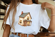 Christmas House Clipart, an Illustration by CrexoraLab (Thumbnail 4 of 5)