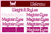 Magician Eyes font, a Sans Serif Font by weknow (Thumbnail 7 of 8)