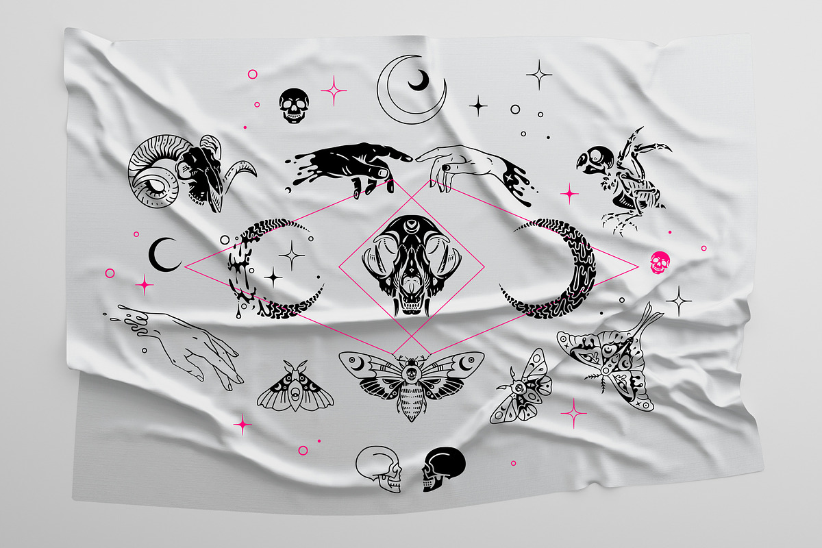Witchy hands. Occult aesthetic, a Decorative Illustration by OlgaSoi007 (Photo 5 of 10)