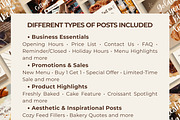 Bakery Instagram Templates, a Social Media Template by Anna Design Studio (Thumbnail 9 of 11)