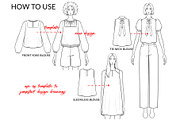 Women's Blouses, a Person Illustration by Art by Lin (Thumbnail 6 of 7)