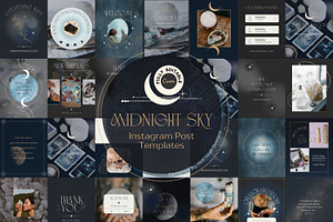 Midnight Sky Instagram Post Template