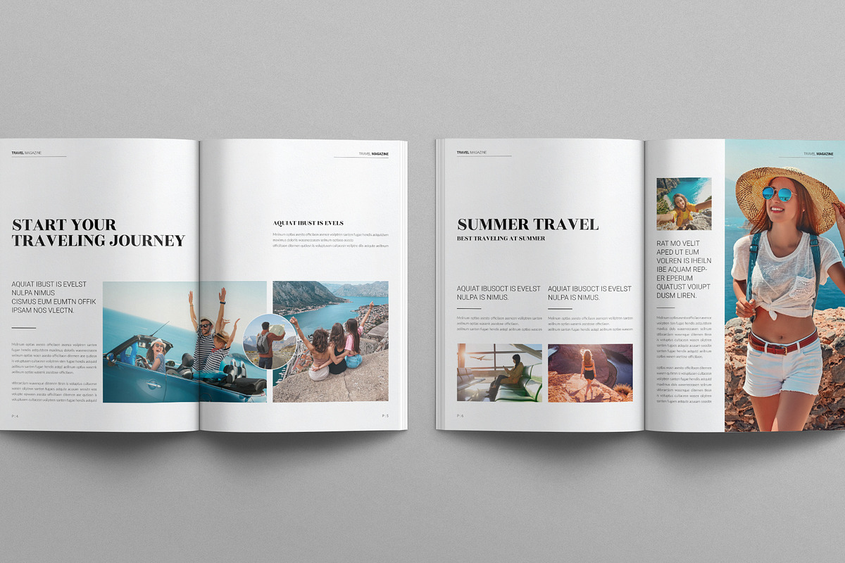 Travel Magazine Template, a Magazine Template by E-Type (Photo 3 of 8)