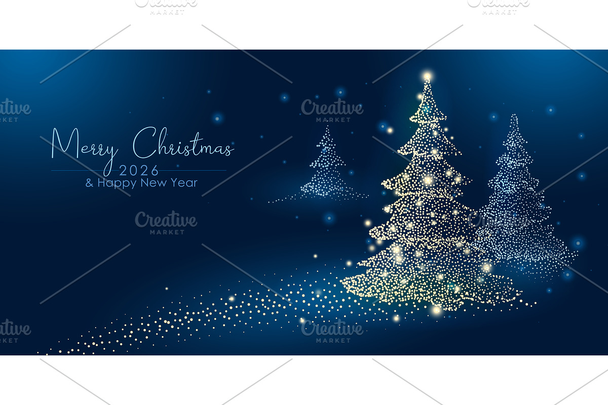 Abstract Merry Christmas and New, a Person Illustration by Valenty
