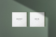 Square Embossed Business Card Mockup, a Product Mockup by Cuoco (Thumbnail 3 of 7)