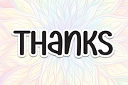 Rainbow Mandala | Script Font, a Script Font by Scratchones (Thumbnail 8 of 8)