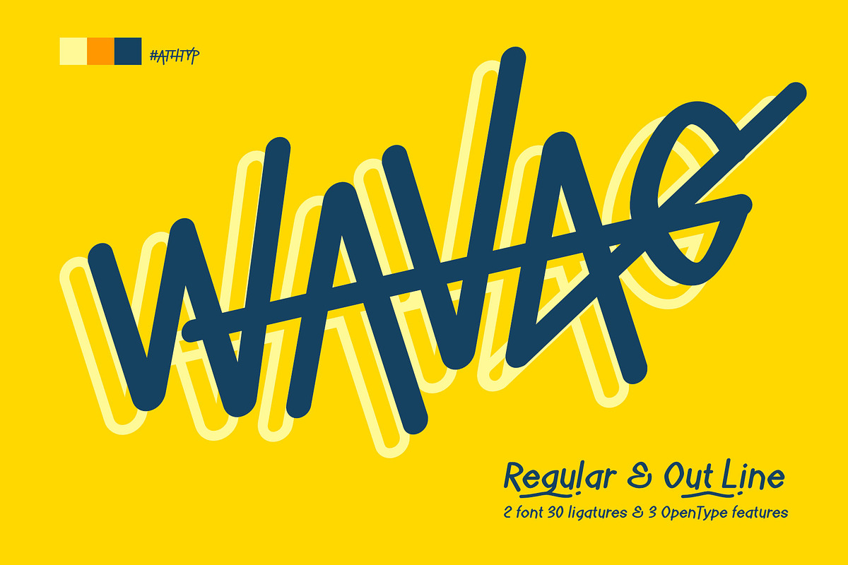 Wavag - Fun Logo Font, a Font by AuthenType (Photo 1 of 12)