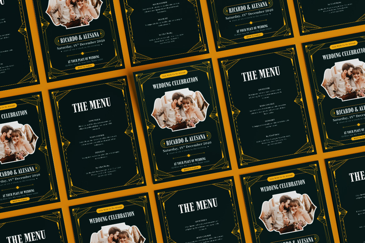 Imgreen Elegant Wedding Invitation, an Invitation Template by dokudokunomi (Photo 4 of 4)