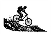 Mountain Biker Silhouette, a Person Illustration by Amazin_art (Thumbnail 23 of 27)
