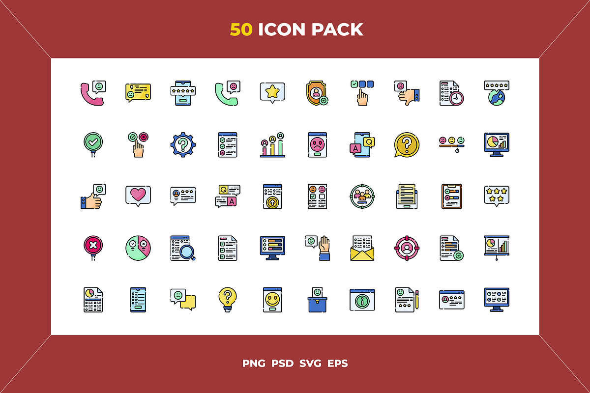 Survey icons, an Outline Icon by Wencory (Photo 1 of 2)