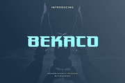 Bekaco - Modern Display Typefacfe, a Sans Serif Font by Letterna (Thumbnail 1 of 4)