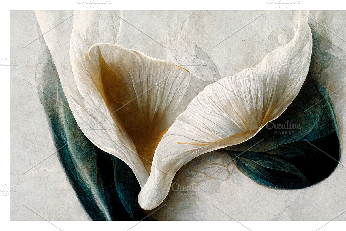 Lily Collection · Calla Lily Flowers, a Decorative Illustration by milatovar (Photo 7 of 16)
