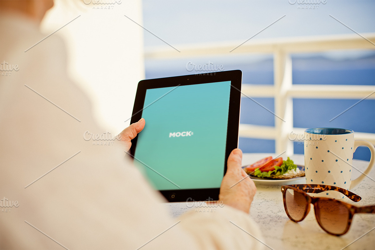 Photorealistic iPad Mockup, an iPad Mockup by Mockura (Photo 2 of 9)