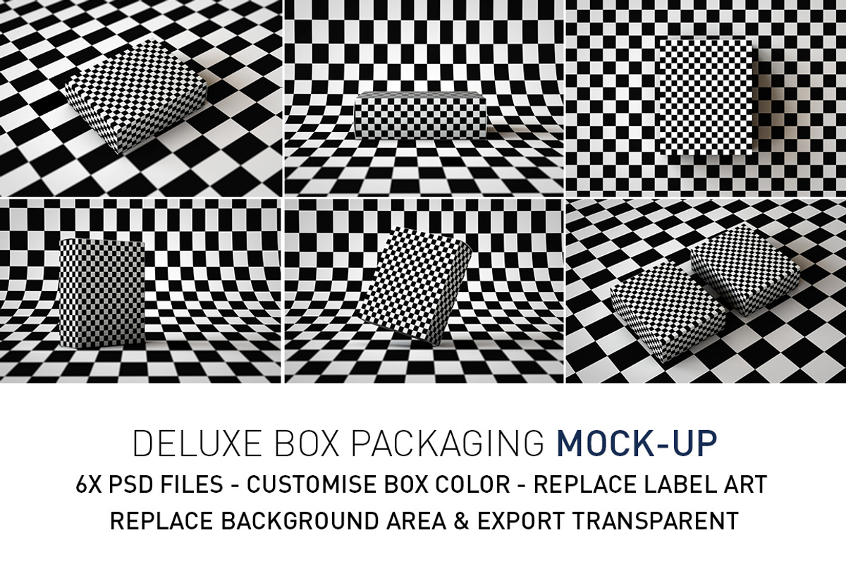 Deluxe Paper Box Mock-Up, a Packaging Mockup by TSOBG (Photo 2 of 25)