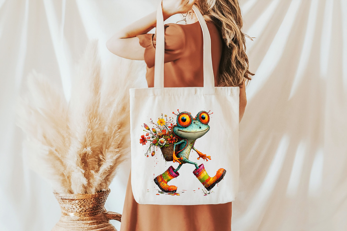 Quirky Colorful Quirky frog Clipart, a Seasonal Illustration by Designworld (Photo 9 of 10)