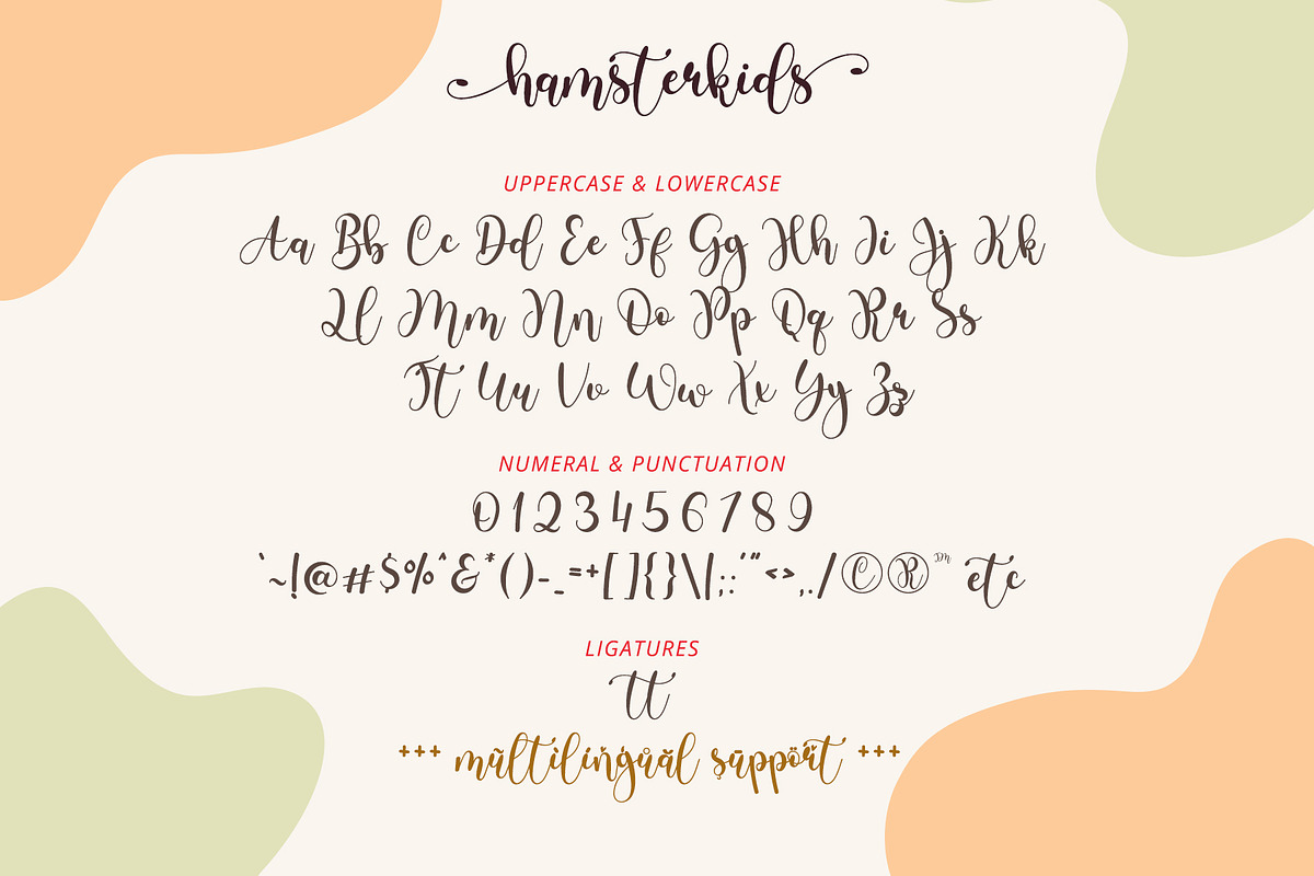 Hamsterkids - Bouncy Script Font, a Script Font by Airotype (Photo 8 of 10)