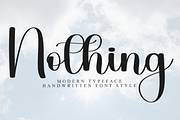 Nothing, a Handwritten Font by InermediaSTUDIO (Thumbnail 1 of 8)