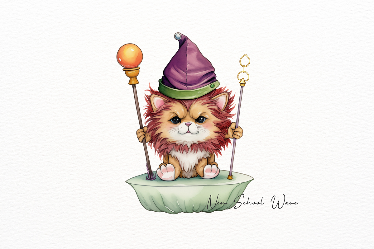 Cute Chibi Watercolor Animals, an Object Illustration by New-School-Wave (Photo 4 of 5)