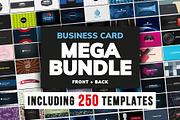 250 Business Card Vector Templates, a Business Card Template by Bobboz Store (Thumbnail 1 of 18)