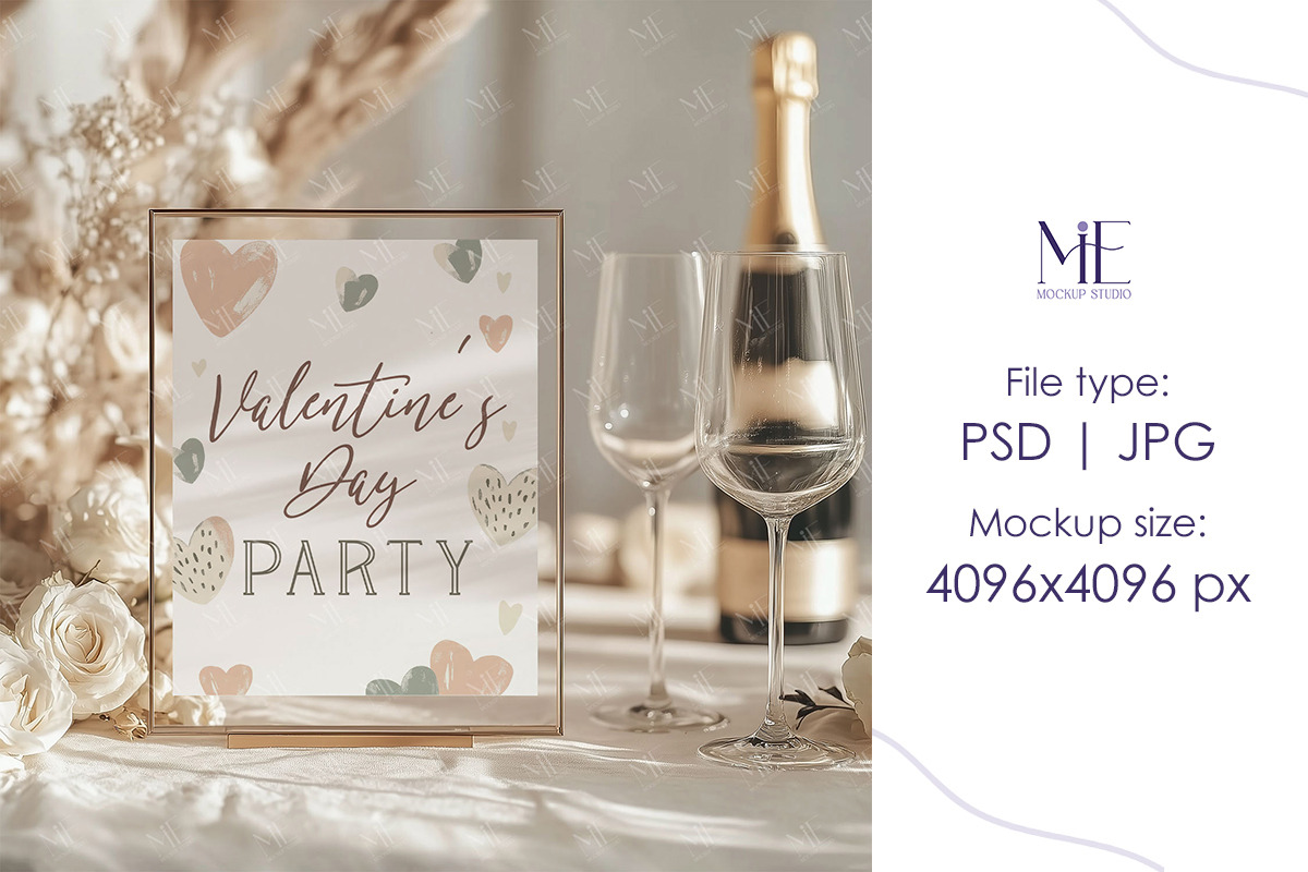 8x10 Table Sign Mockup, Wedding Sign, a Mockup by Mie Mockup Studio (Photo 2 of 8)