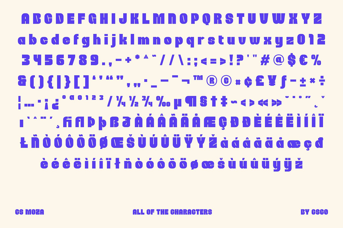 CS Moza – Bold Sans Serif, a Sans Serif Font by Craft Supply Co. (Photo 8 of 8)