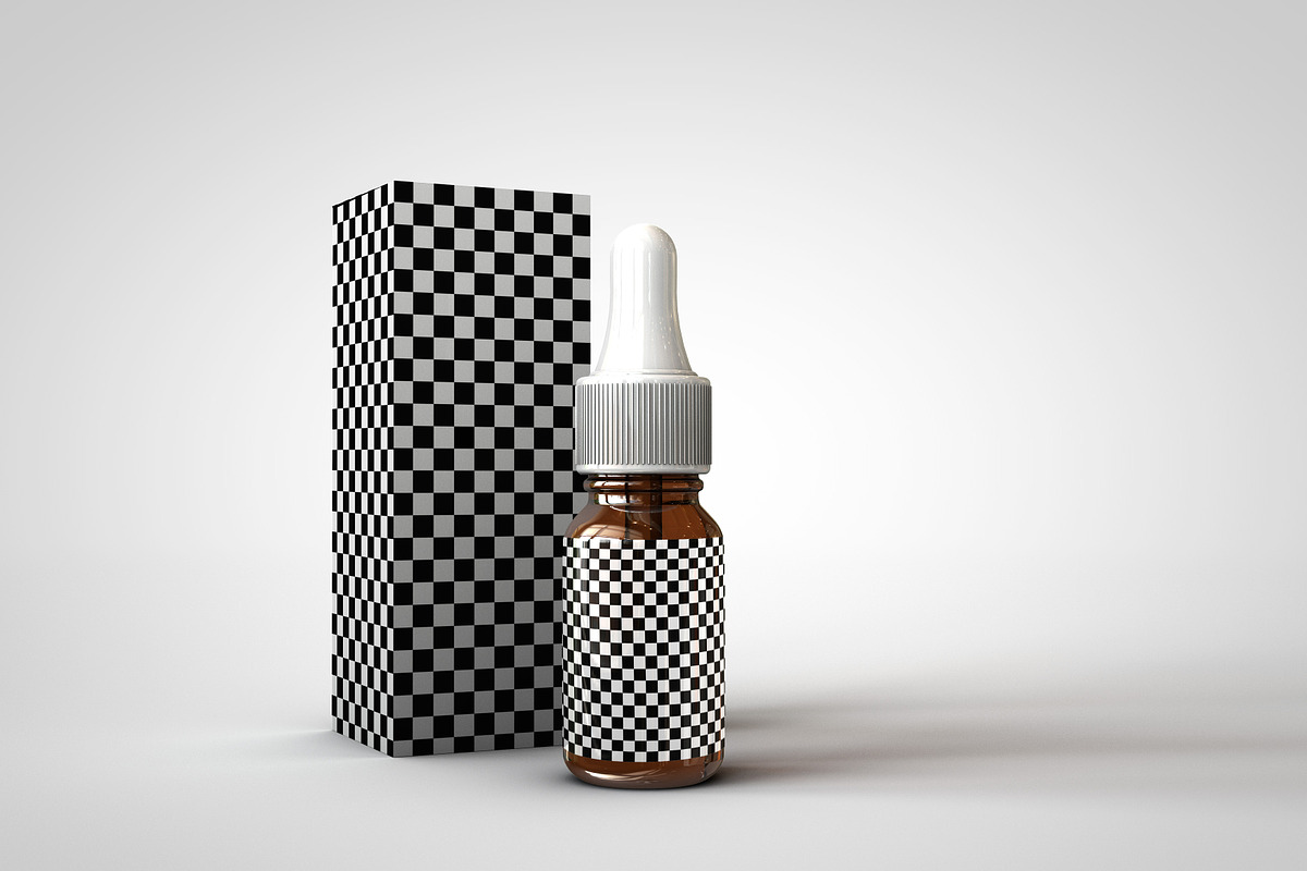 Dropper Bottle & Box Mock-Up | 10ml, a Household Mockup by TSOBG (Photo 11 of 20)