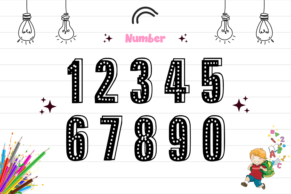 Happy Girl - Playful Cute Font, a Sans Serif Font by KiddoGlyphs Studio (Photo 5 of 5)
