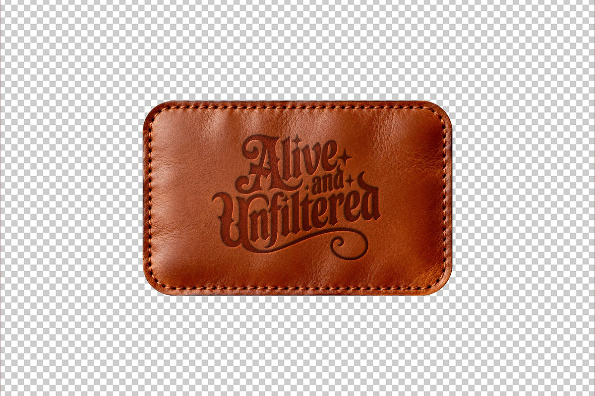 Leather Patch Mockup, a Product Mockup by Design Squad (Photo 3 of 5)