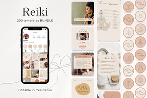 200 Reiki Master Social Media BUNDLE