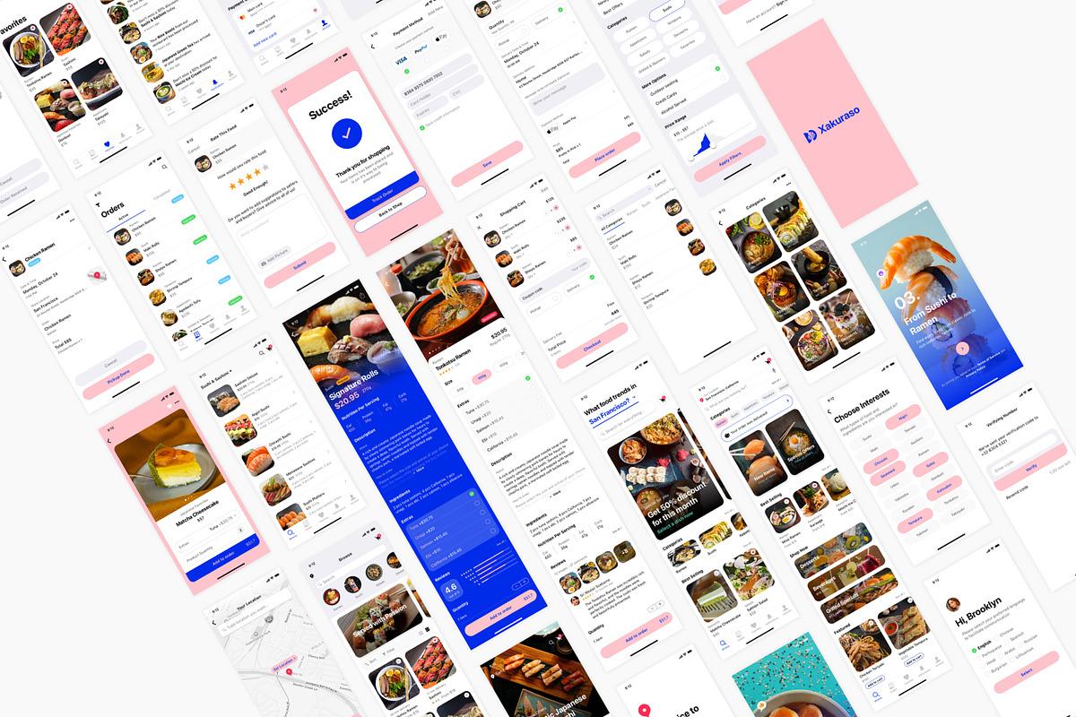 Ramen & Sushi Delivery App, an UI Kit Template by flr.24 (Photo 2 of 2)