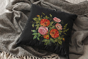 Embroidery roses and peonies, an Illustration by Matrioshka (Thumbnail 4 of 9)