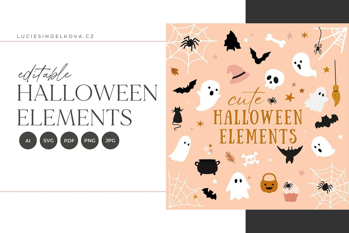 Halloween Cute Doodle Clipart PNG, a Seasonal Illustration by Lucie Sindelkova (Photo 6 of 12)