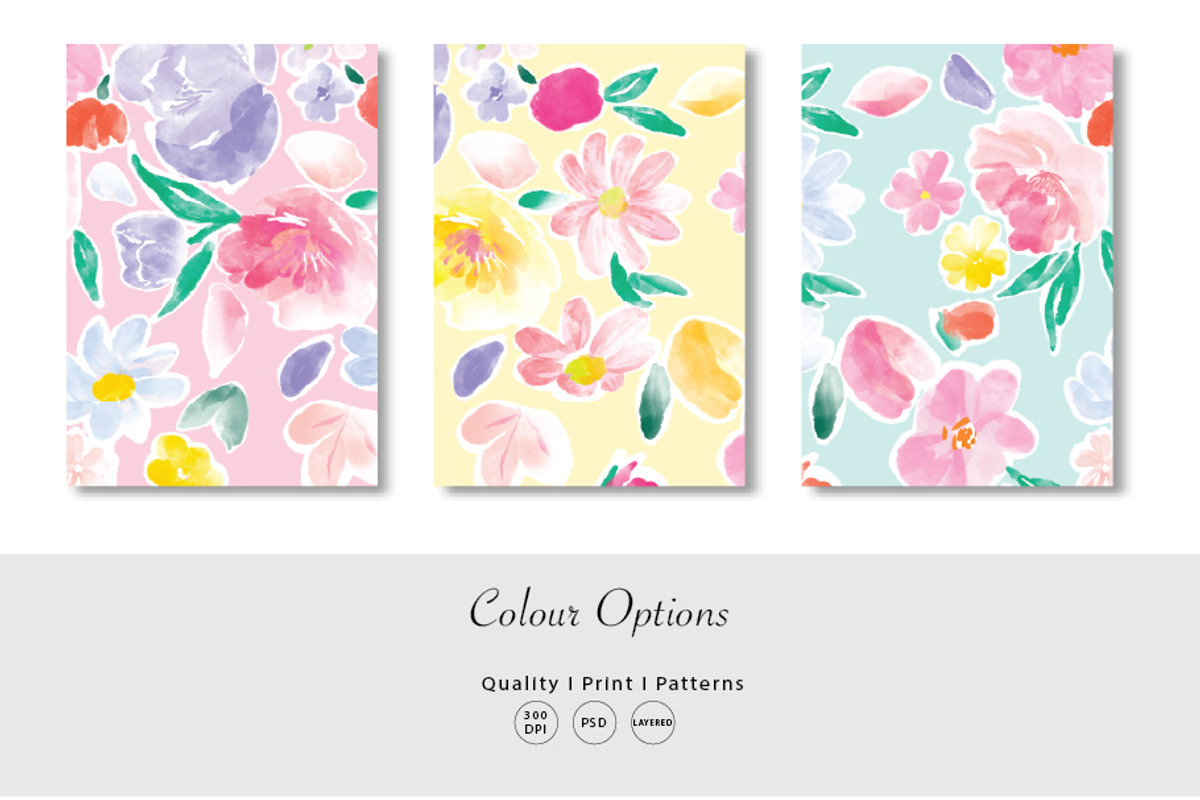 Water colour floral print, a Graphic by Print Diaries (Photo 2 of 3)