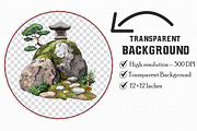 Japanese Garden Watercolor Clipart, an Illustration by Libby Wishes (Thumbnail 3 of 7)