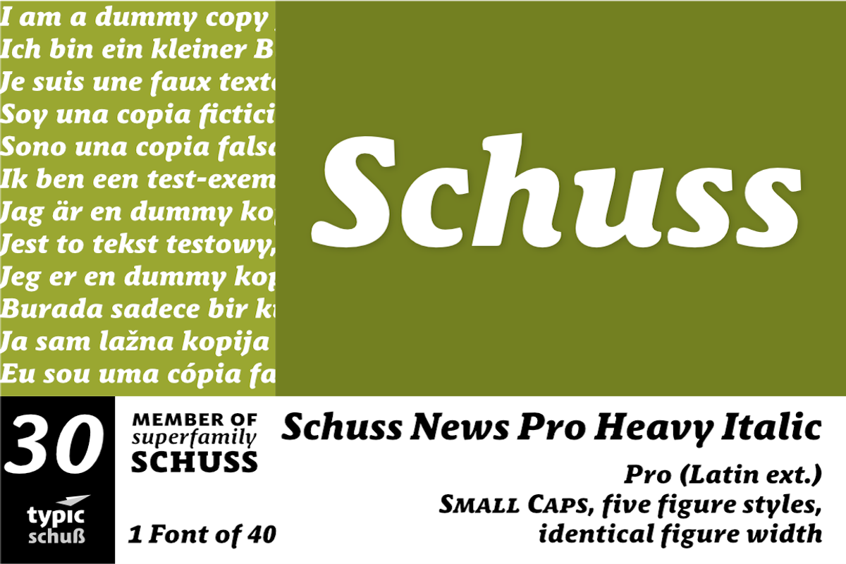 SchussNewsProHeavyIta No.30 (1 Font)