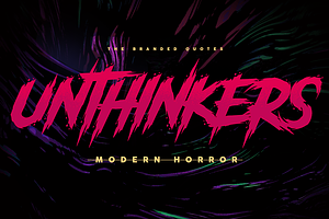Unthinkers - Modern Horror Font